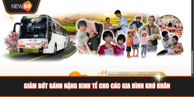 Giảm bớt gánh nặng kinh tế cho các gia đình khó khăn