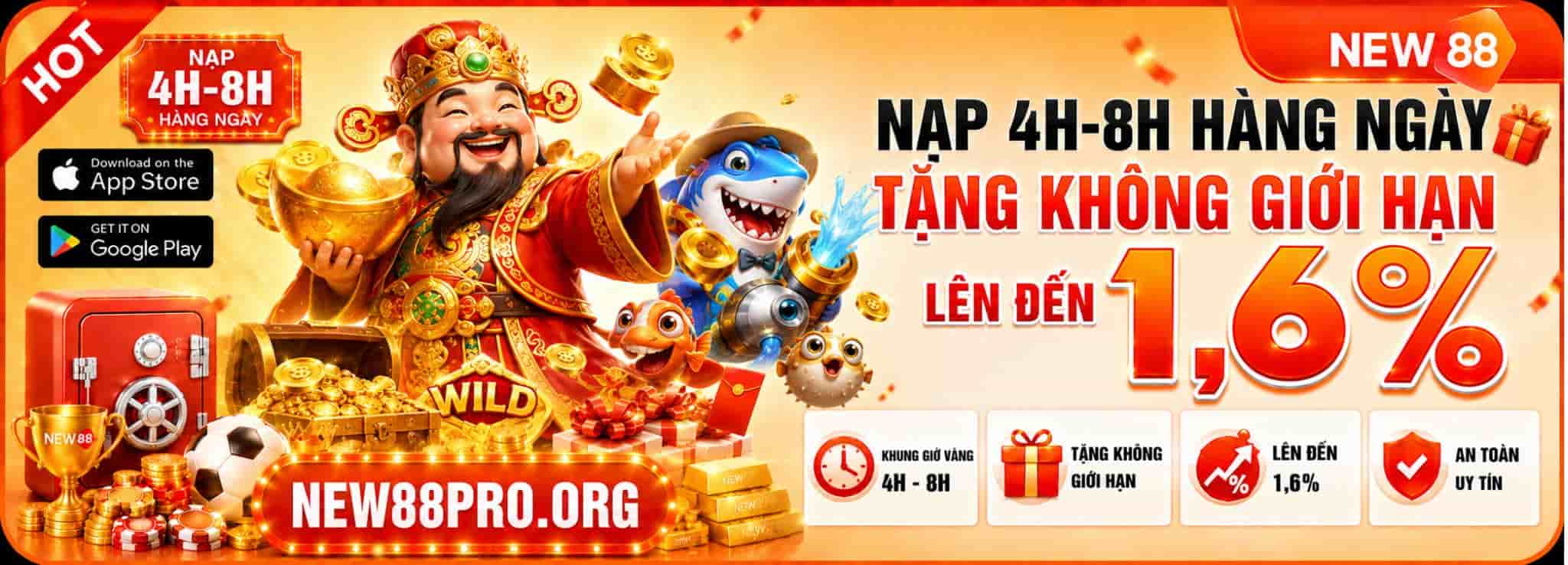 thưởng nạp theo khung giờ