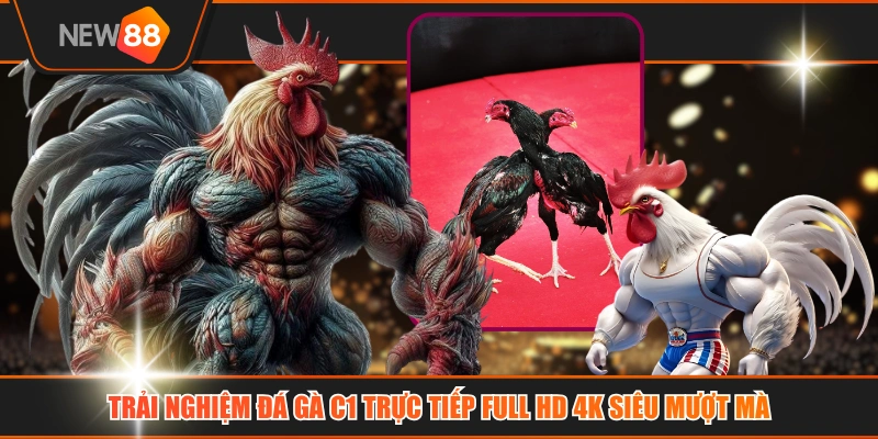Trải Nghiệm Đá Gà C1 Trực Tiếp Full HD 4K Siêu Mượt Mà